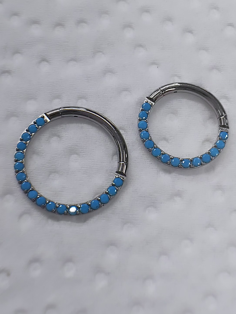 Argolla clicker de titanio 8mm 2