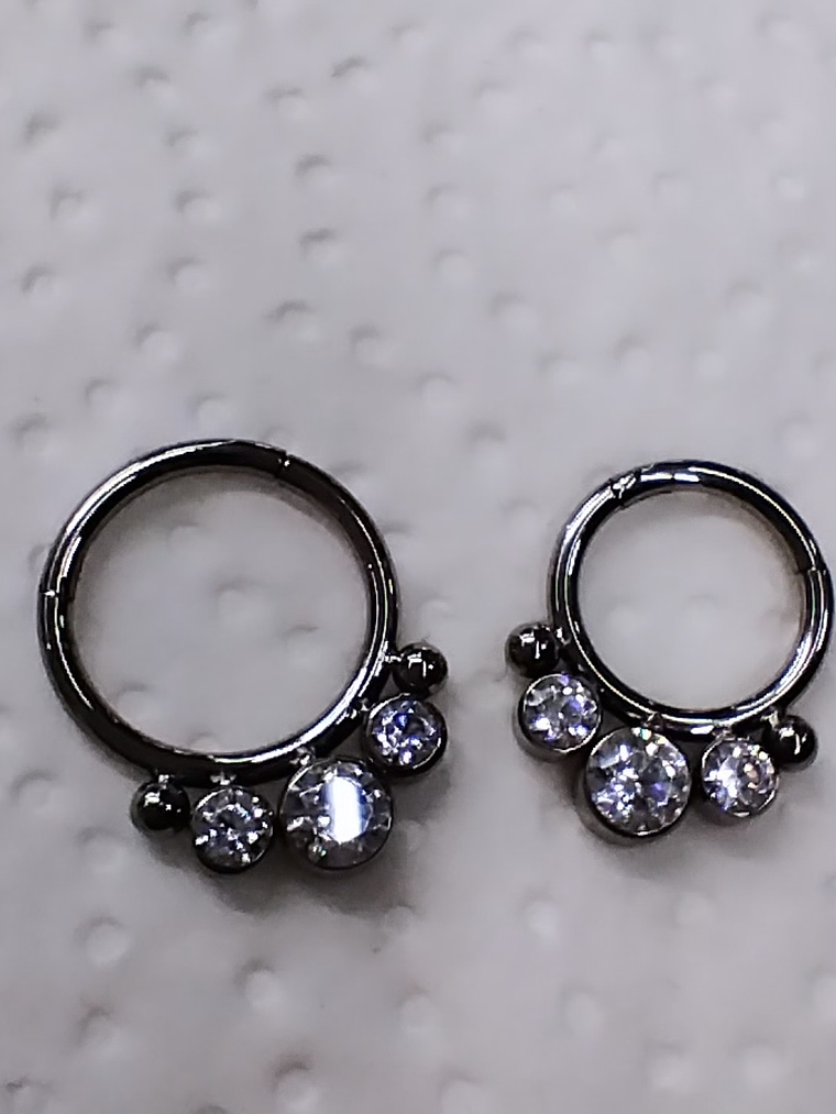 Argolla clicker 16g 10 mm con circonitas 2