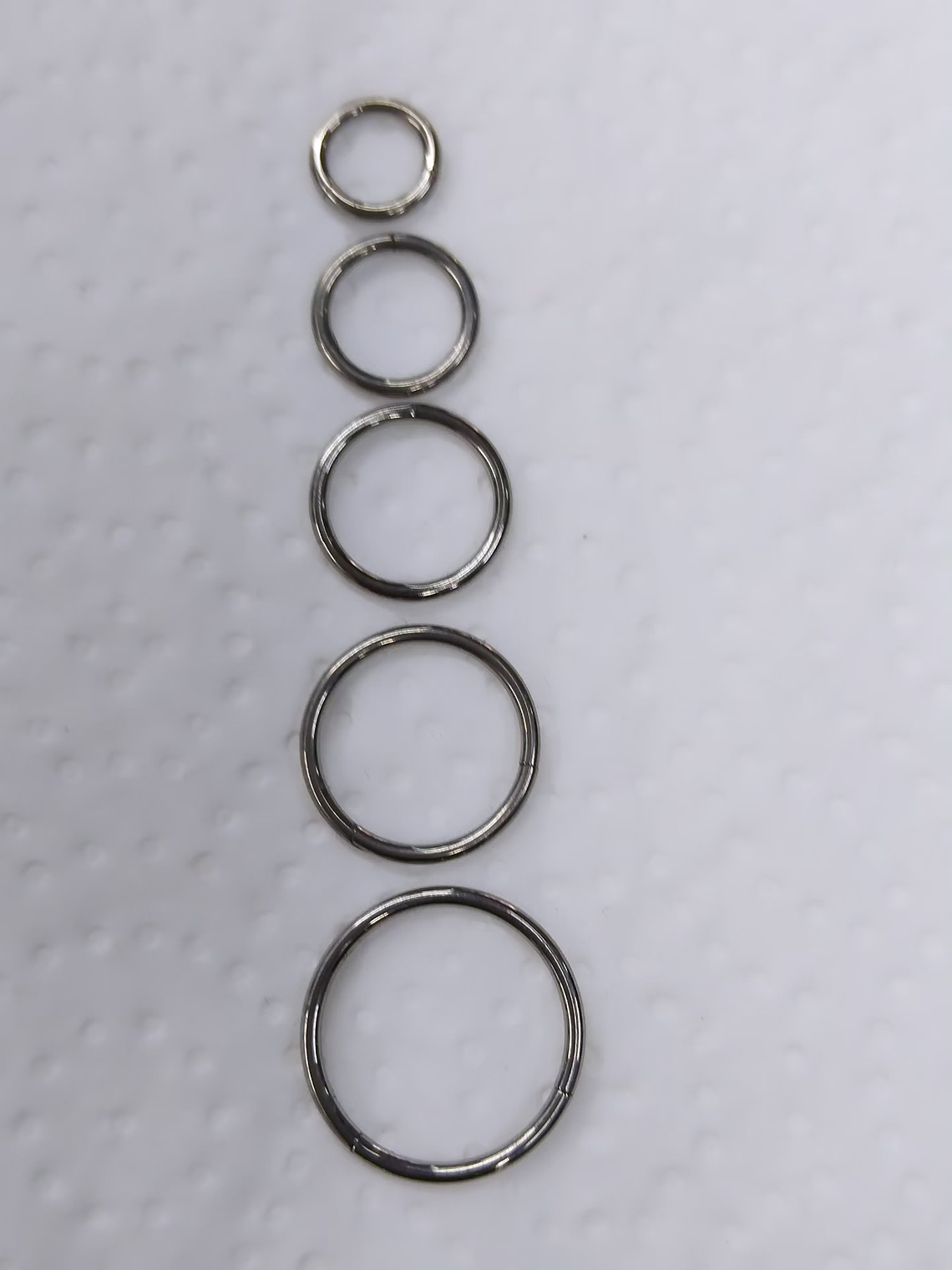 Argolla clicker de titanio grado implante 12mm 2