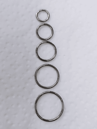 Argolla clicker de titanio grado implante 14 mm