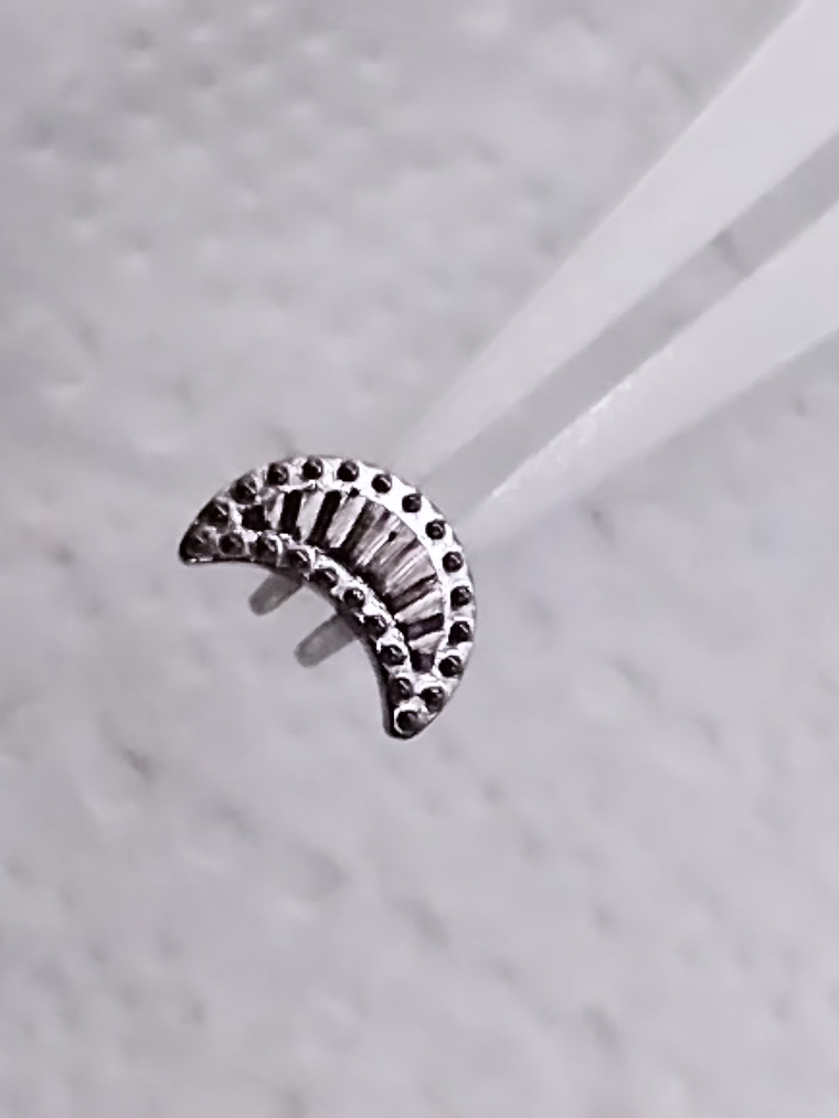 Top luna 16g en titanio grado implante 3