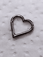 Argolla clicker corazón 8mm en titanio grado implante 16g - Miniatura 3