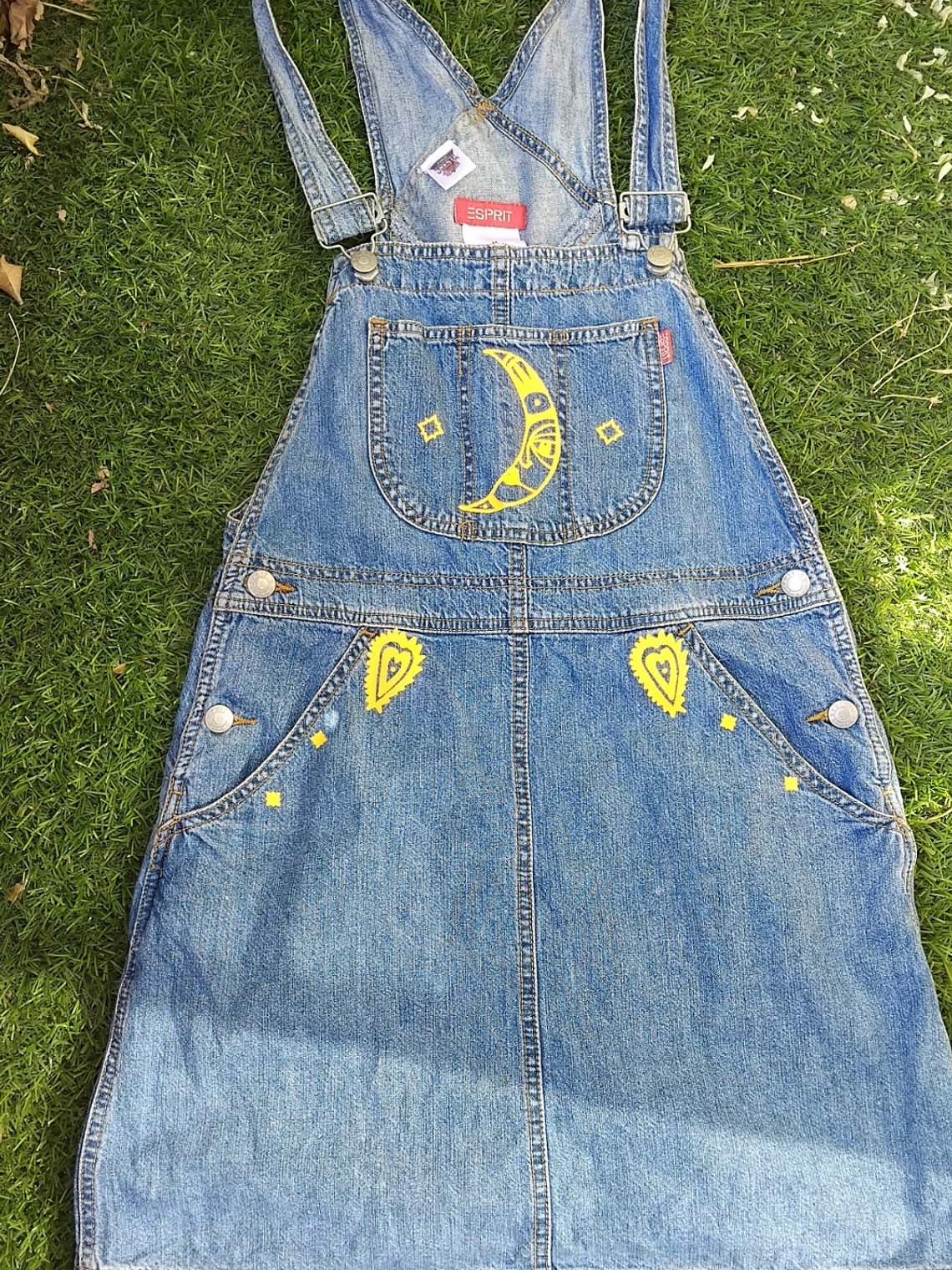 Jardinera falda estampada  talla S/M única.  1