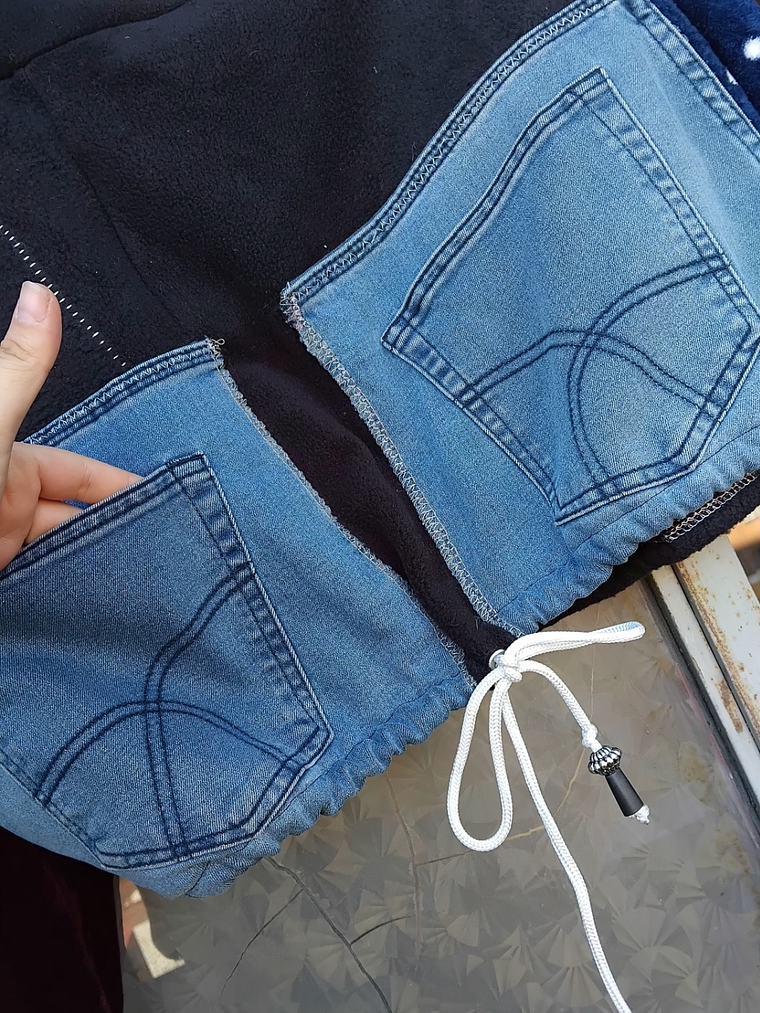 Poleron Reutilización textil talla S/M único. 4