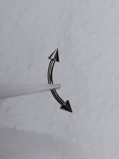 Barbell curvo 6, 8, 10 o 12 mm con puntas o pelotas 3mm ( 16g )