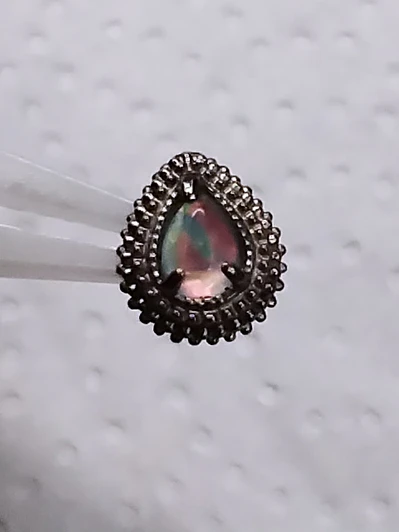 Top ópalo titanio grado implante 16g