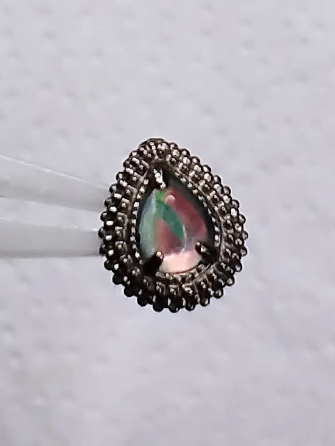 Top ópalo titanio grado implante 16g 2