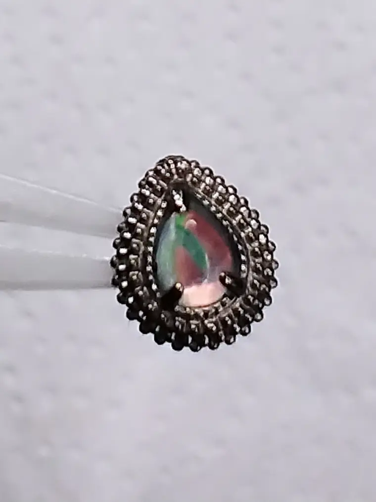 Top ópalo titanio grado implante 16g 2