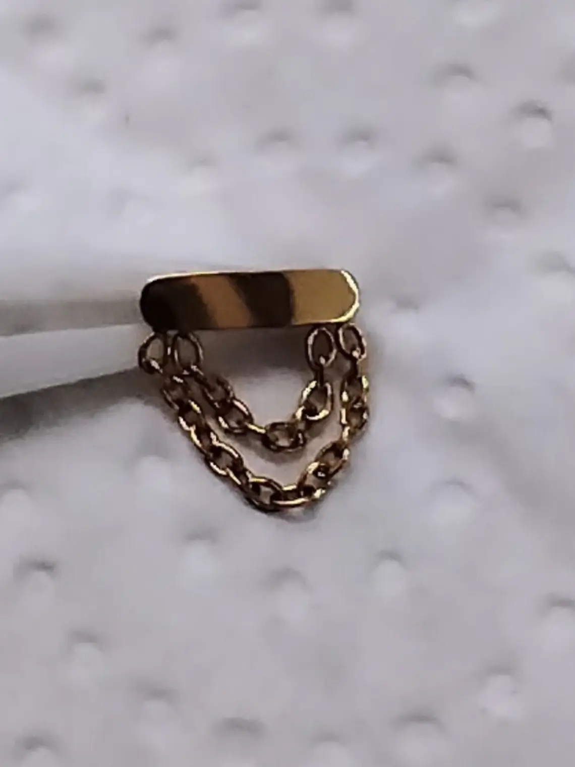 Top cadenas doradas en titanio grado implante 16g 1