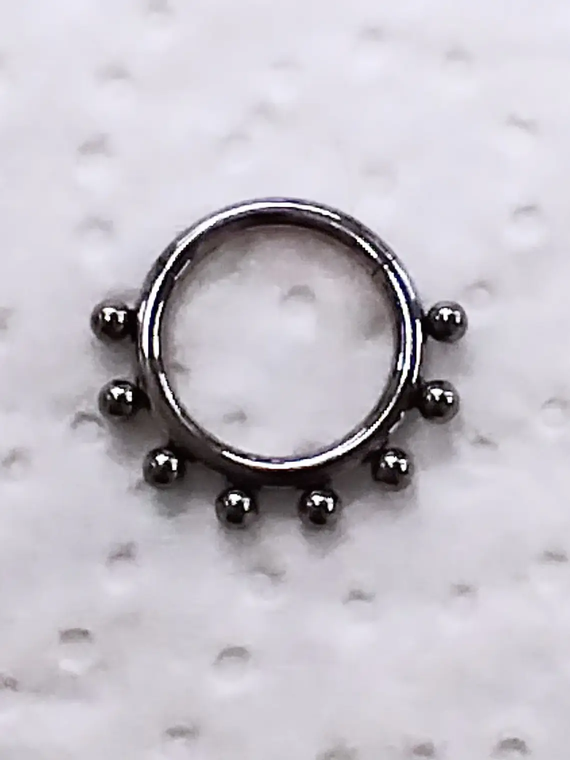 Argolla clicker 10mm titanio grado implante  2