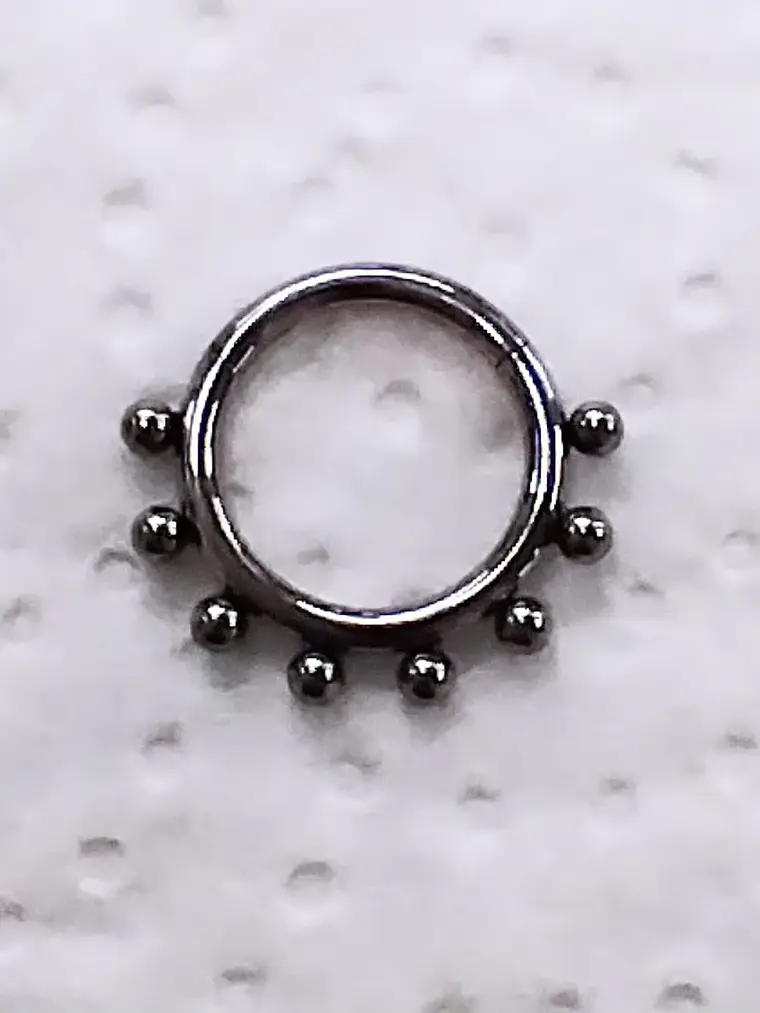 Argolla clicker 10mm titanio grado implante  2