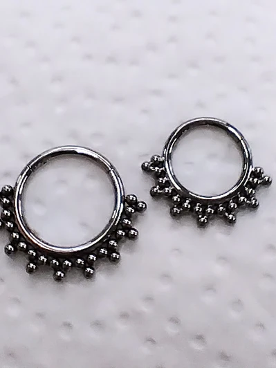 Argolla clicker 10mm titanio grado implante 16g