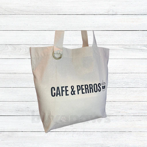Tote bag CAFE & PERROS 3