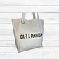 Tote bag CAFE & PERROS - Miniatura 3