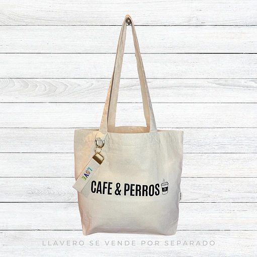 Tote bag CAFE & PERROS 4