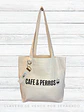 Tote bag CAFE & PERROS - Miniatura 3