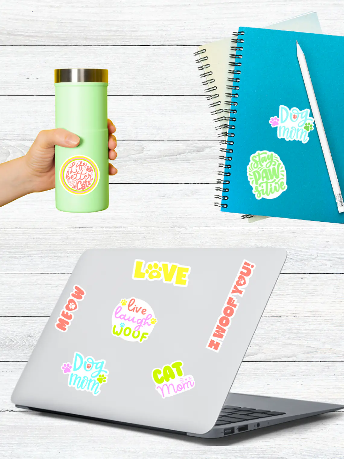 Lámina Stickers DOG LOVER 4
