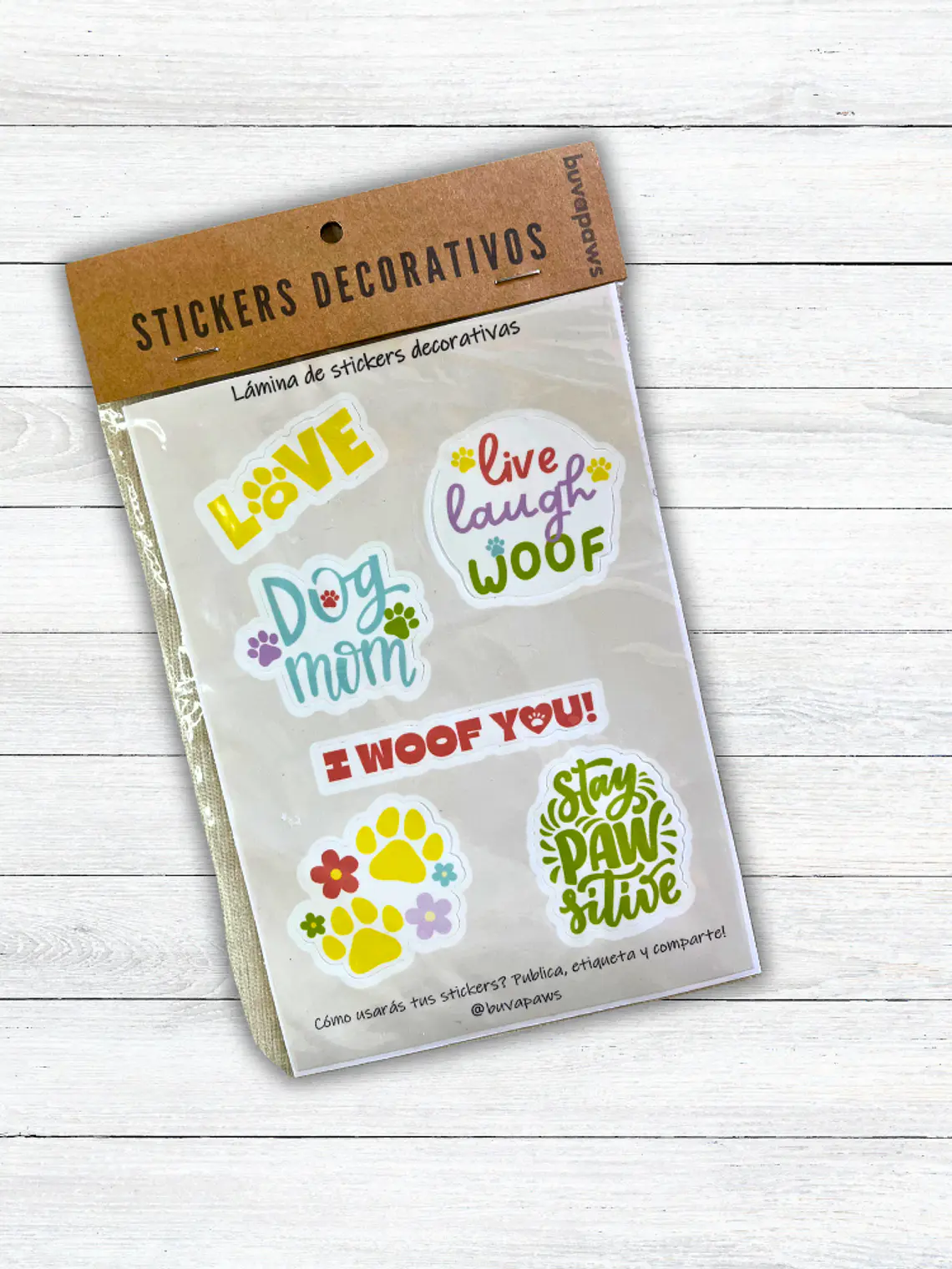 Lámina Stickers DOG LOVER 2