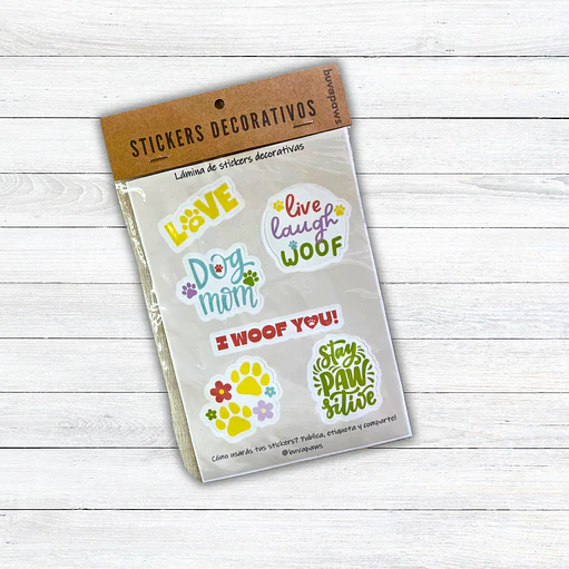 Lámina Stickers DOG LOVER 2