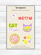 Lámina Stickers CAT LOVER - Miniatura 1