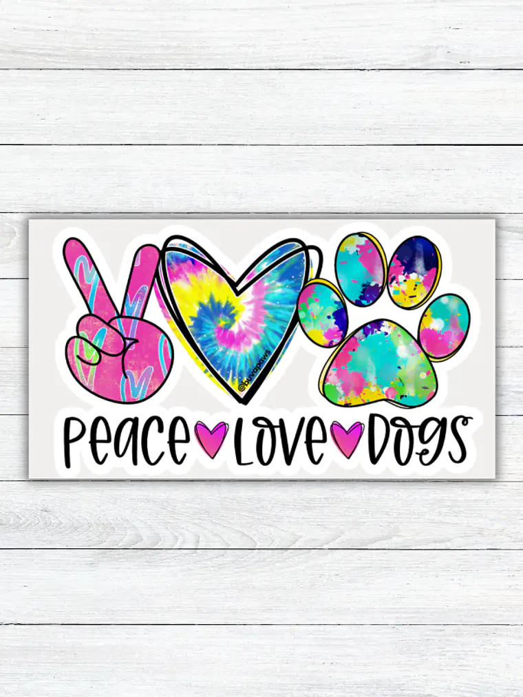 Sticker  PEACE LOVE & ... 3