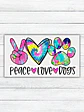 Sticker  PEACE LOVE & ... - Miniatura 3