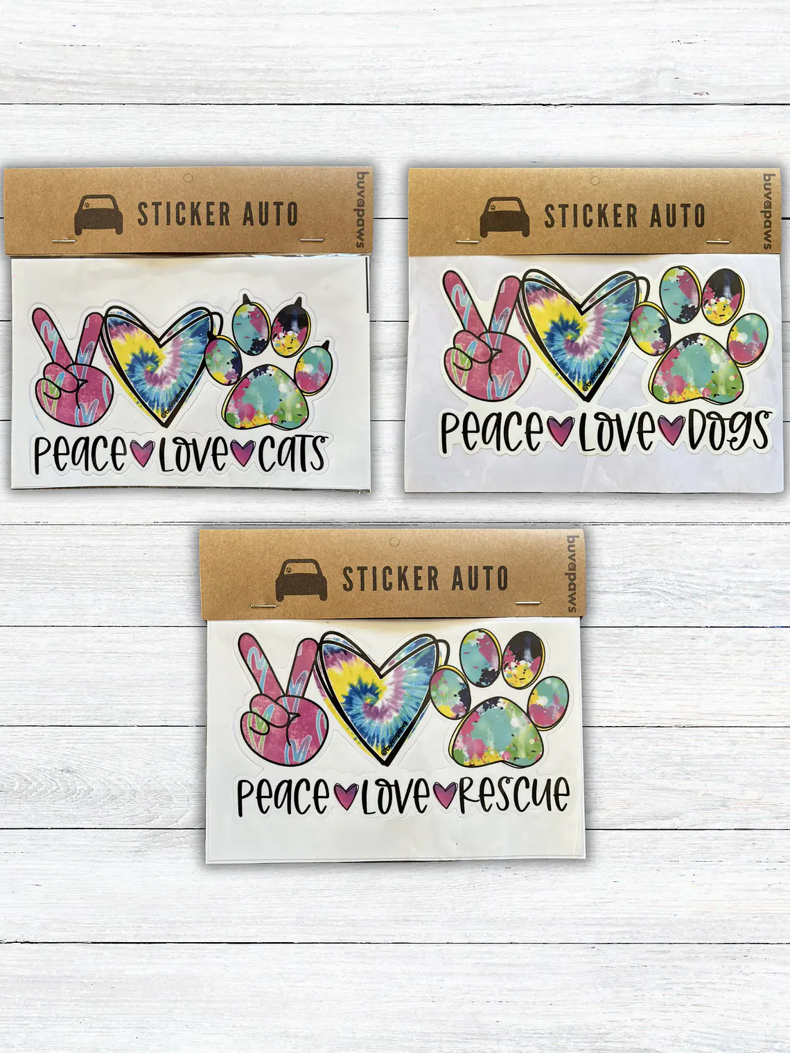 Sticker  PEACE LOVE & ... 1