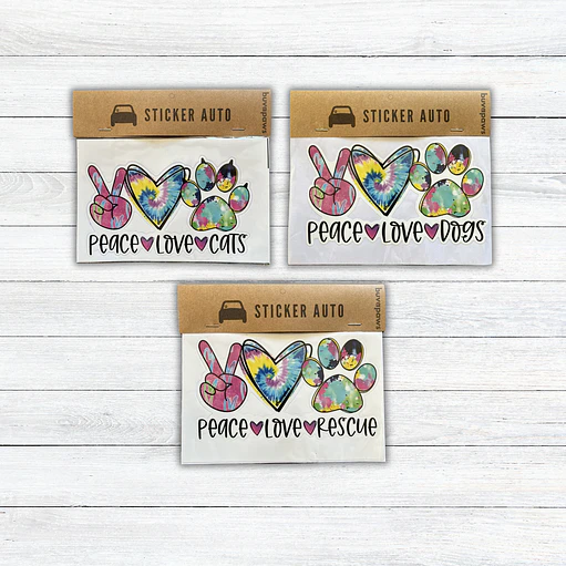 Sticker  PEACE LOVE & ... 1