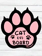 Sticker Auto CAT ON BOARD - Miniatura 1
