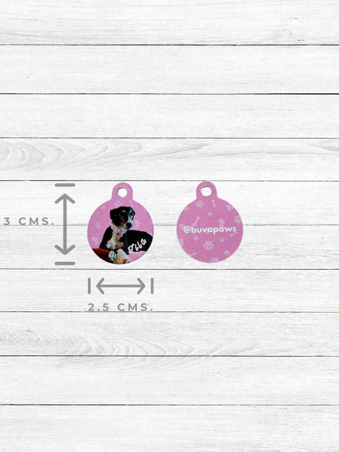 Placa PERSONALIZADA LLAVEROS BUVAPAWS 3