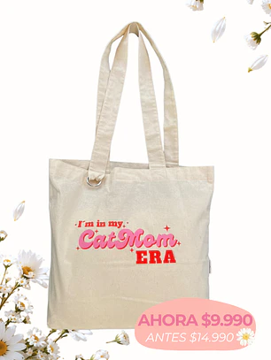 Tote bag CAT MOM ERA