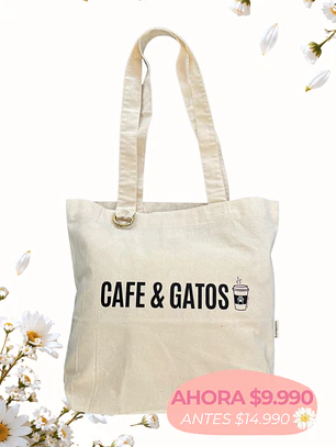 Tote bag CAFE & GATOS