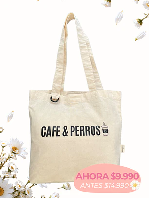 Tote bag CAFE & PERROS