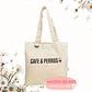 Tote bag CAFE & PERROS - Miniatura 1