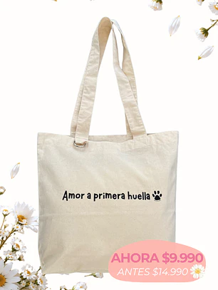 Tote bag AMOR A PRIMERA HUELLA
