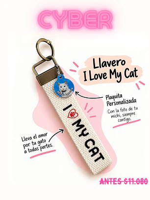 🐱💕 CYBER JUEVES | I LOVE MY CAT + 1 PLACA PERSONALIZADA