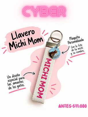 CYBER LLAVERO  MICHI LOVER + 1 PLACA