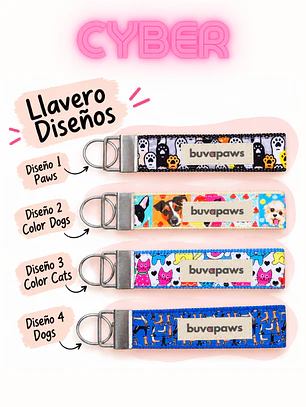 CYBER LLAVERO DISEÑOS + 1 PLACA PERSONALIZADA