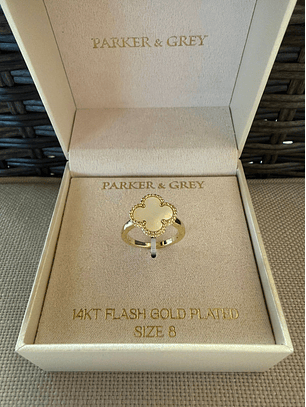 Anillo estilo Van Cleef tallas 7, 8 y 9