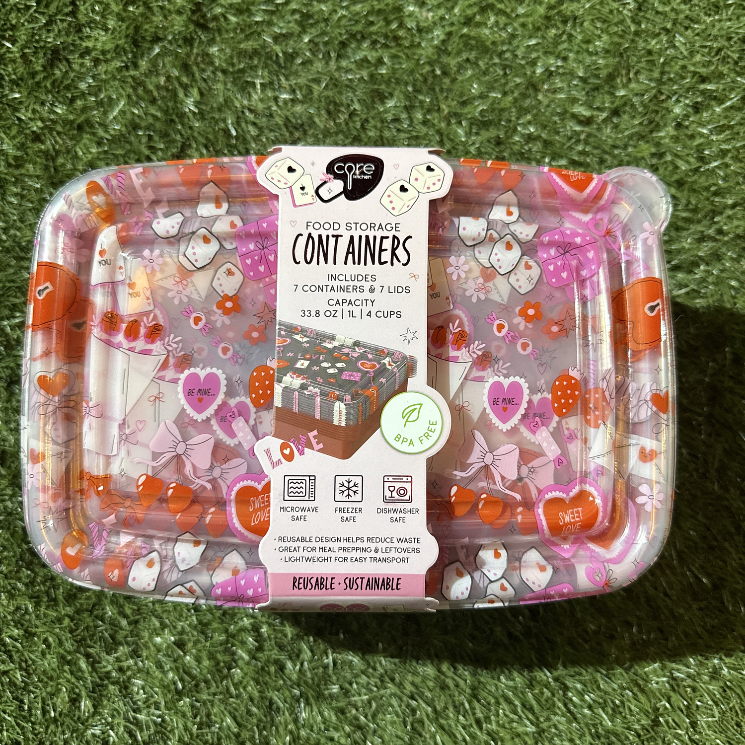 Contenedores Be Mine BPA Free 20pcs