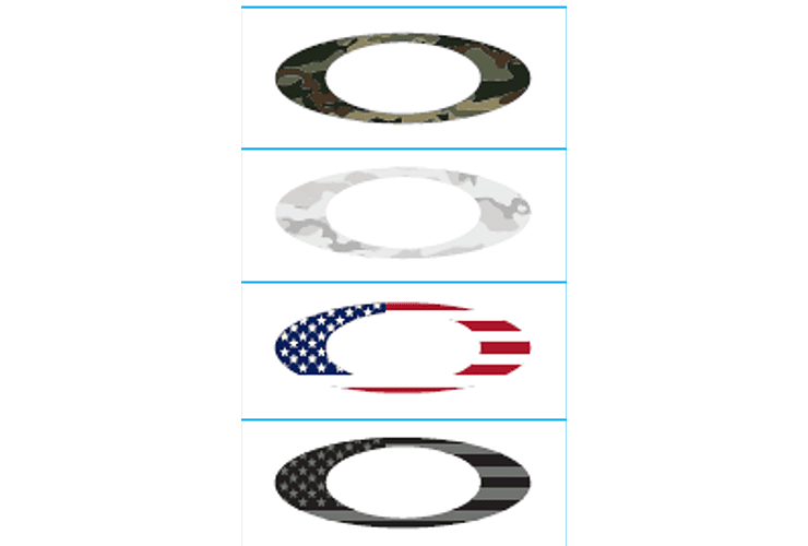 Oakley Sticker Pack Small USA Flag/Camo cod. 211-006-001