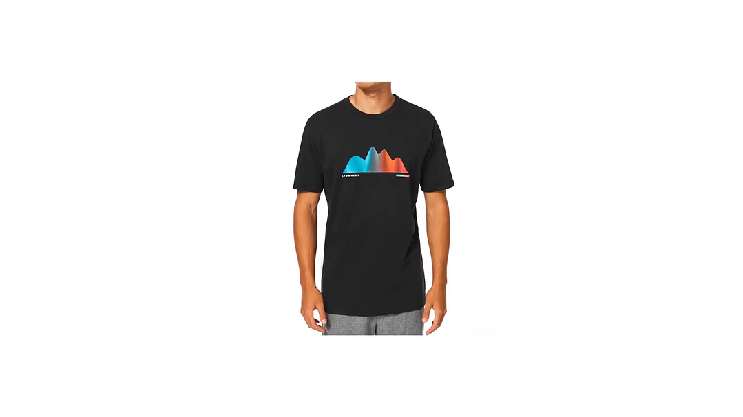 Polera Oakley Graphic Waves Tee Negra S 2