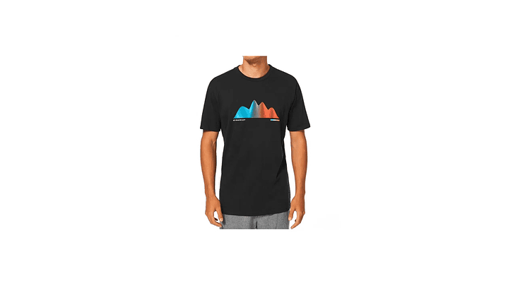 Polera Oakley Graphic Waves Tee Negra S 2