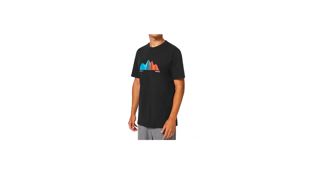 Polera Oakley Graphic Waves Tee Negra S 1