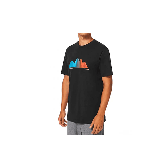 Polera Oakley Graphic Waves Tee Negra S
