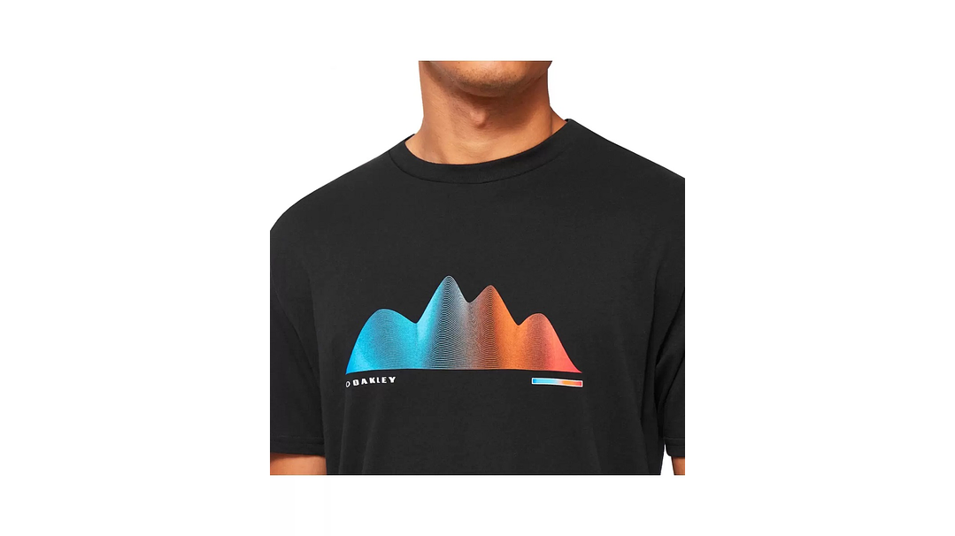 Polera Oakley Graphic Waves Tee Negra S 4
