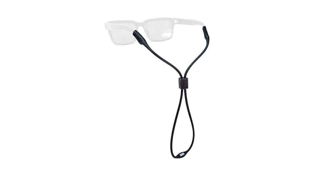 Correa (strap) de lentes de goma The Slim negro 1