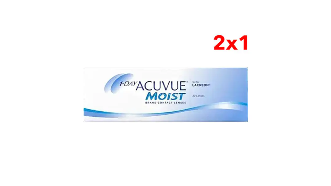 Acuvue 1-Day Moist con LACREON Caja 30 Lentes de Contacto 1