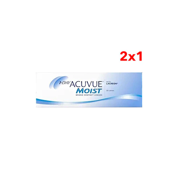 Acuvue 1-Day Moist con LACREON Caja 30 Lentes de Contacto