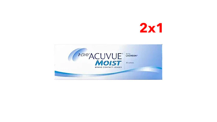 Acuvue 1-Day Moist con LACREON Caja 30 Lentes de Contacto 1